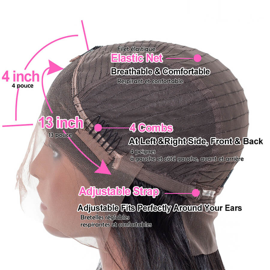 Loose Wave 13x4 Lace Front Wig Highlight Blonde 100% Human Hair Wigs Pre Plucked Hairline Flash Sale