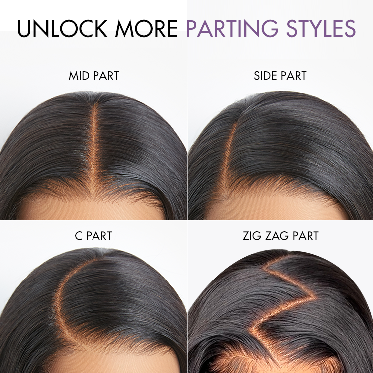 Luvme All-Day Comfort™ Wig 180% Density Bone Straight with Baby Hair PartingMax Glueless 7x6 Closure HD Lace Wig Pre-Cut Lace