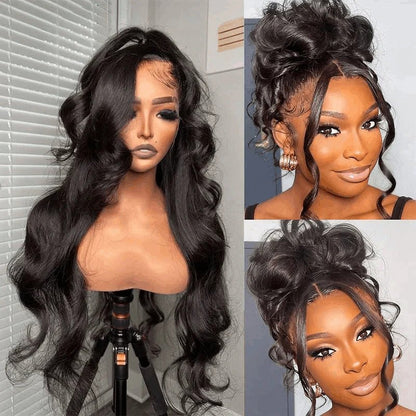 Invisi Strap 360 Transparent Lace Frontal Body Wave Wig Face Framing Snug Fit All Sizes Human Hair Wigs Flash Sale