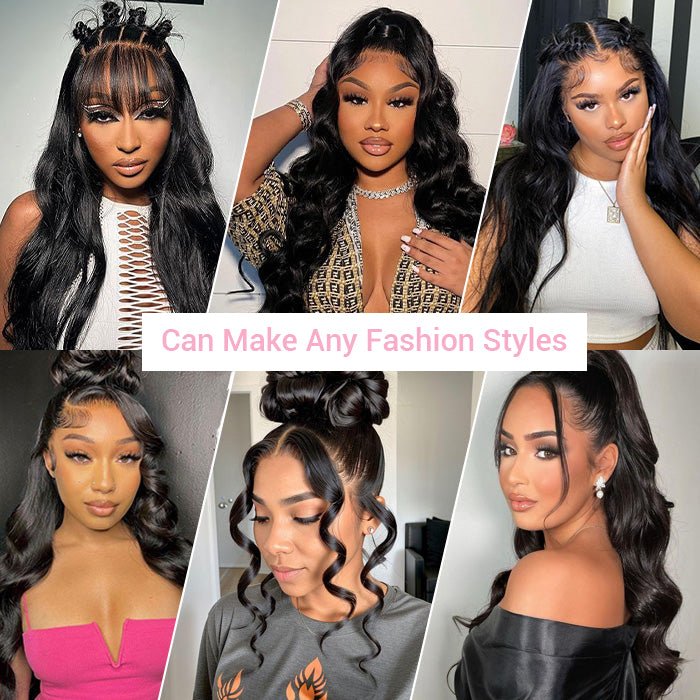 Invisi Strap 360 Transparent Lace Frontal Body Wave Wig Face Framing Snug Fit All Sizes Human Hair Wigs Flash Sale