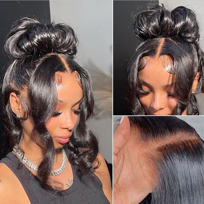 Invisi Strap 360 Transparent Lace Frontal Body Wave Wig Face Framing Snug Fit All Sizes Human Hair Wigs Flash Sale