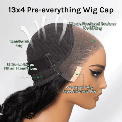 Klaiyi Ombre Chestnut Brown Yaki Straight Put On and Go Glueless Wig 7x5 Bye Bye Knots And 13x4 Lace Frontal Human Hair Wigs with Invisi Drawstring