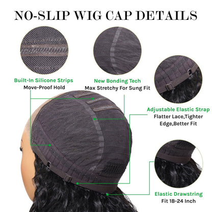 Klaiyi Ombre Chestnut Brown Yaki Straight Put On and Go Glueless Wig 7x5 Bye Bye Knots And 13x4 Lace Frontal Human Hair Wigs with Invisi Drawstring