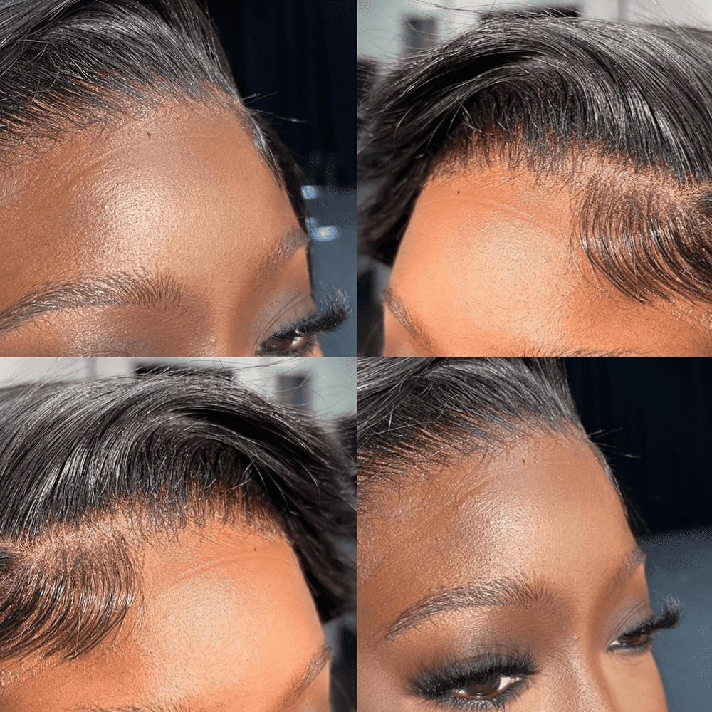 Geeta Kinky Straight Wig HD Lace Crystal Clear Lace Human Hair Wigs With Pre Plucked Natural Hairline