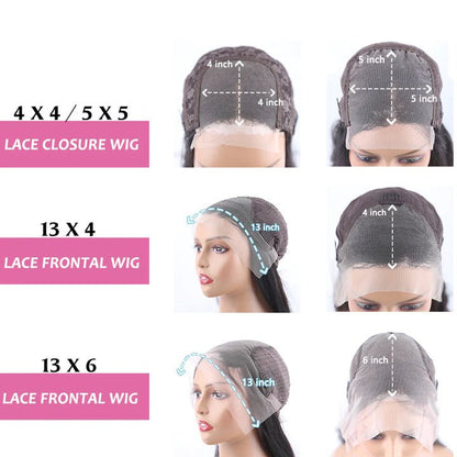 Money Piece Brown Body Wave Transparent Lace Front Wigs Glueless Skunk Stripe Color Human Hair Wigs Daily Deal