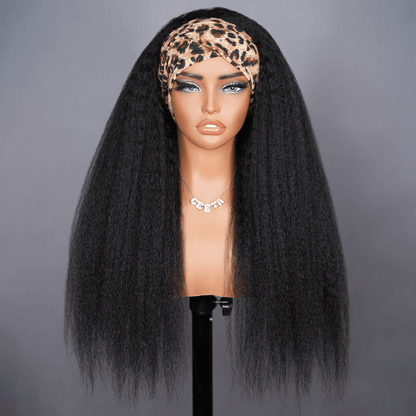 Kinky Straight Flip Over Half Wig Invisi Drawstring Glueless Put On And Go Wig Flash Sale