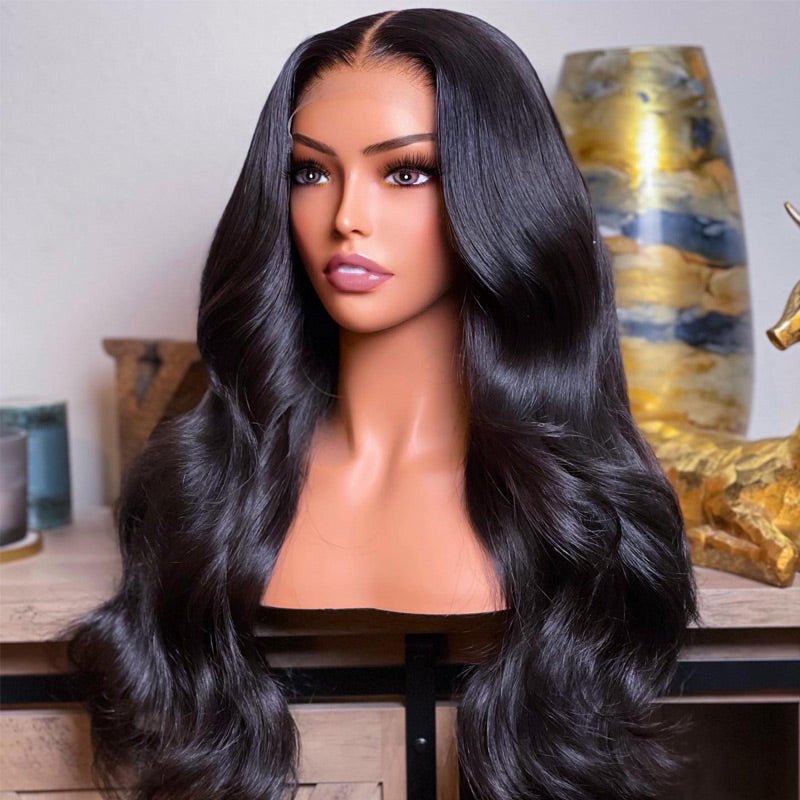 Brazilian Body Wave Hair 13x4/13x6 Transparent Lace Frontal Wig Pre Plucked Hairline Best Human Hair Wig