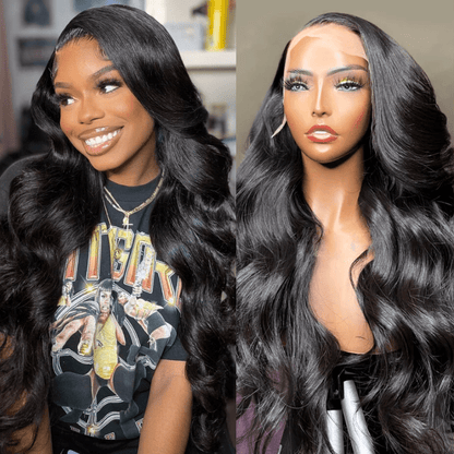 Brazilian Body Wave Hair 13x4/13x6 Transparent Lace Frontal Wig Pre Plucked Hairline Best Human Hair Wig