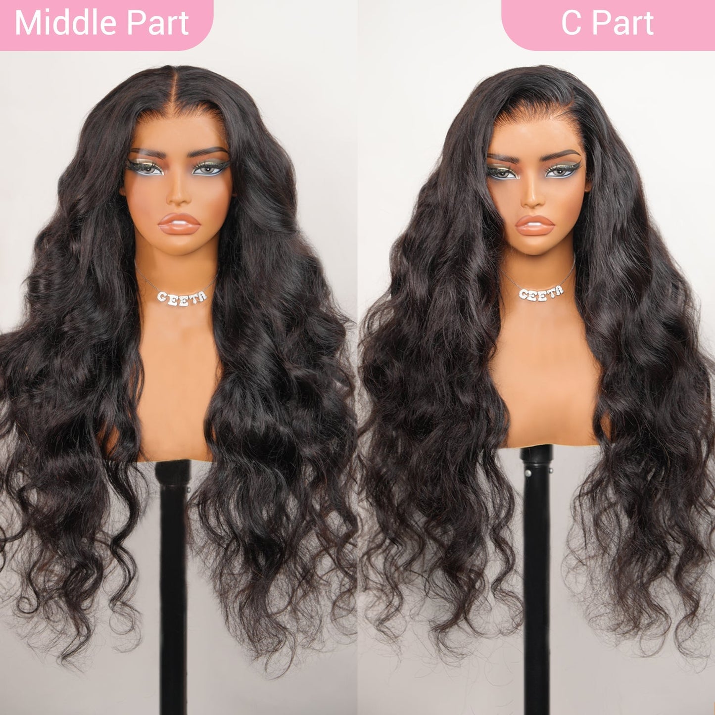 Raw Glueless Wig Bouncy Loose Wave 13x4 /  7x5 Lace Front Human Hair Wigs For Women