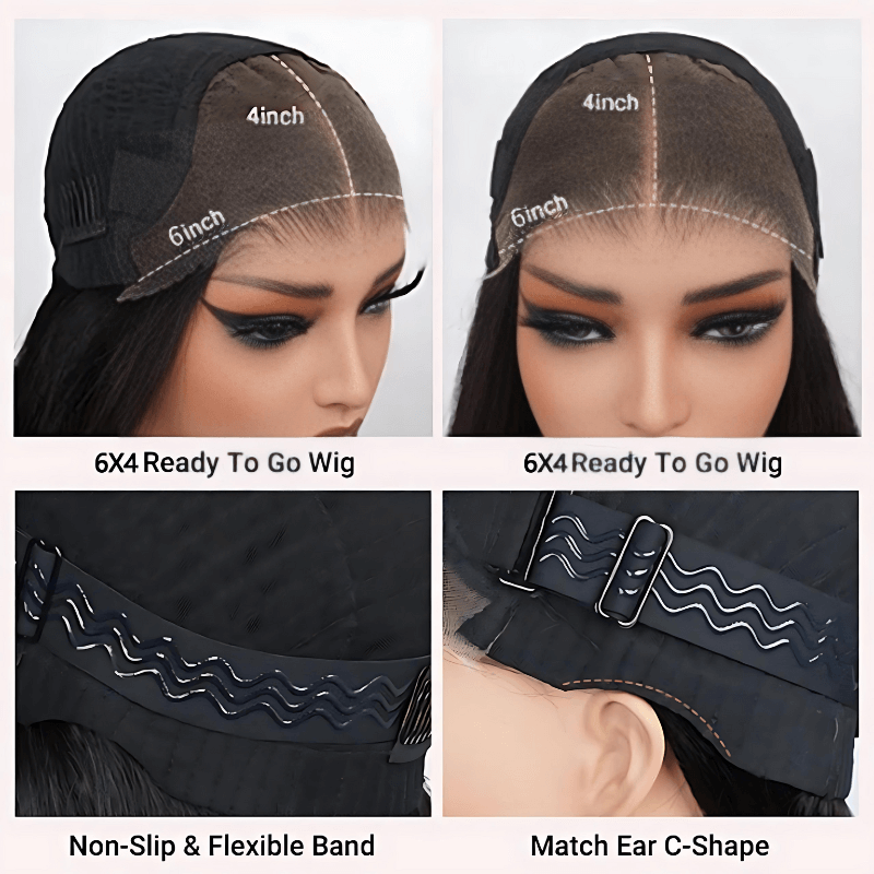 Water Wave 13x6 Lace Front / 7x5 Pre Cut Transaparent Lace Glueless Put On And Go Wig Flash Sale