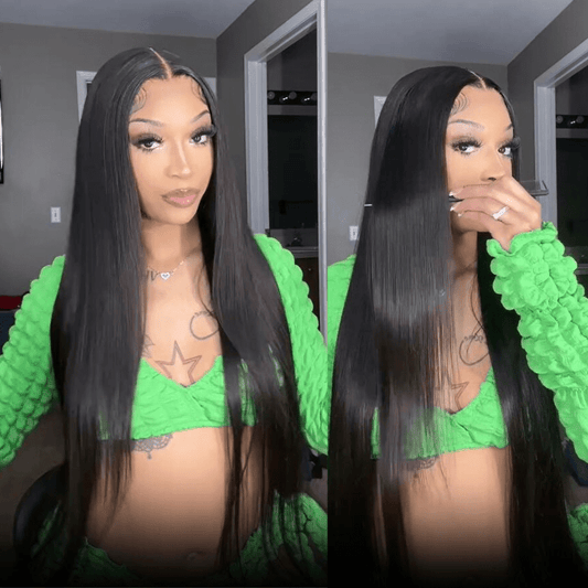 Geeta 6x4 Lace Closure / 13x6 Straight Lace Front Wigs Human Hair 180% Density Glueless Wigs