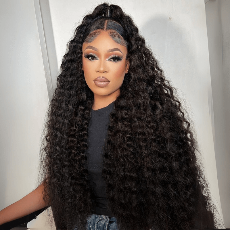 Water Wave 13x6 Lace Front / 7x5 Pre Cut Transaparent Lace Glueless Put On And Go Wig Flash Sale