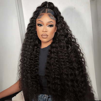 Water Wave 13x6 Lace Front / 7x5 Pre Cut Transaparent Lace Glueless Put On And Go Wig Flash Sale