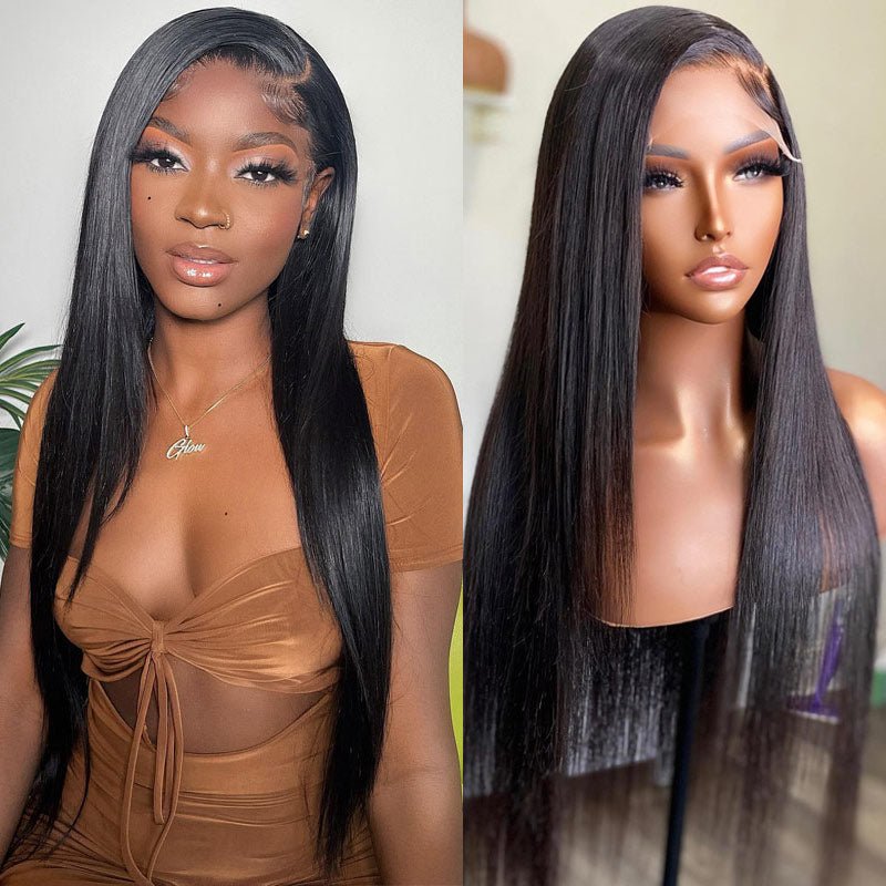 Geeta Long Straight Hair 13x6 HD Lace Frontal Wig Natural Hairline With Baby Hair 100% Virgin Human Hair Wig