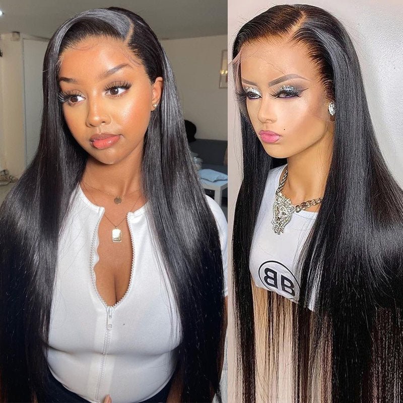 Geeta Long Straight Hair 13x6 HD Lace Frontal Wig Natural Hairline With Baby Hair 100% Virgin Human Hair Wig