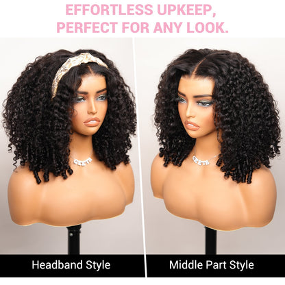 Burmese Curly 13x4 Lace Front Wig 100% Human Hair Wigs Curly Hair Pre Plucked Hairline Flash Sale