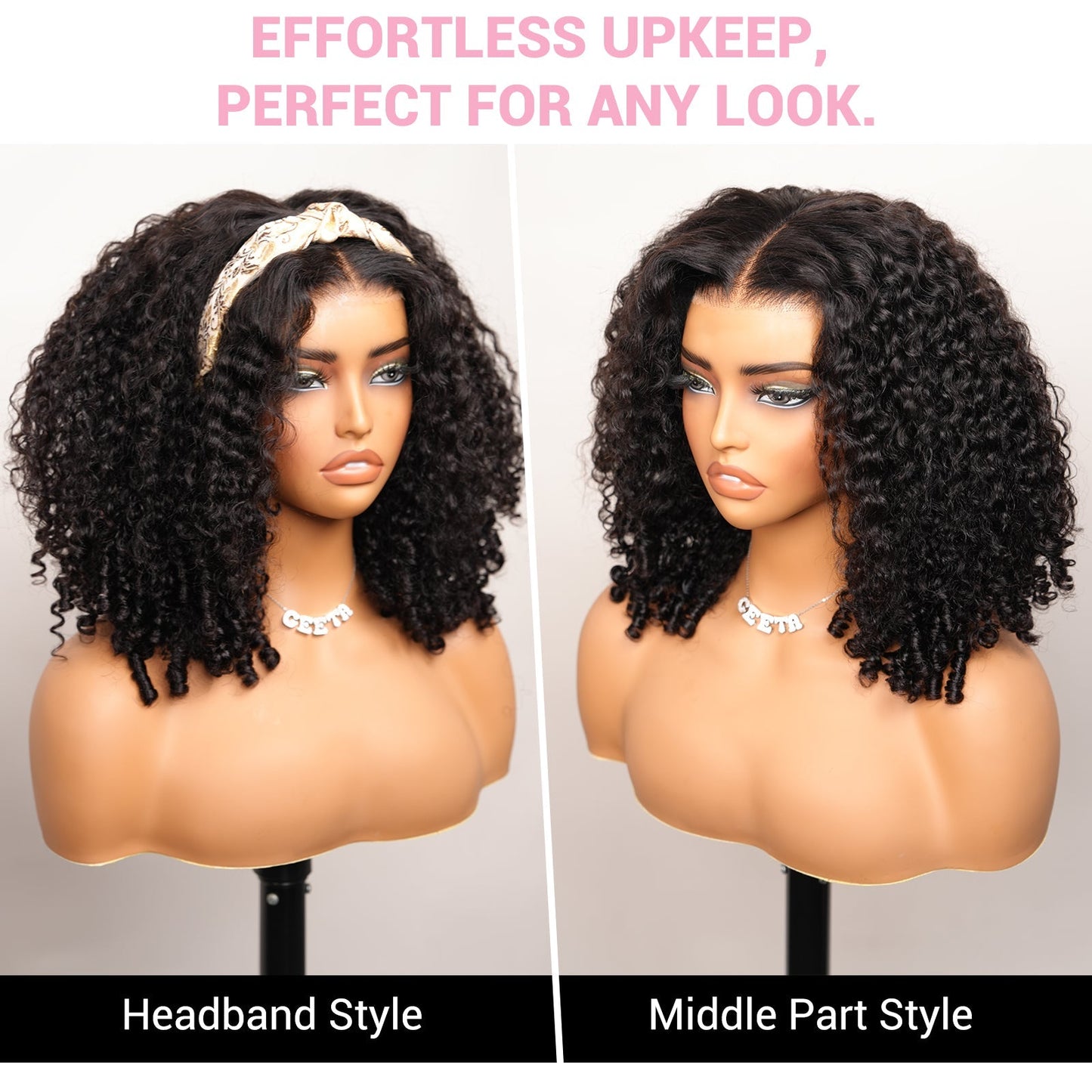 Burmese Curly 13x4 Lace Front Wig 100% Human Hair Wigs Curly Hair Pre Plucked Hairline Daily Deal