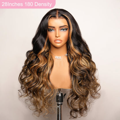 Loose Wave 13x4 Lace Front Wig Highlight Blonde 100% Human Hair Wigs Pre Plucked Hairline Flash Sale