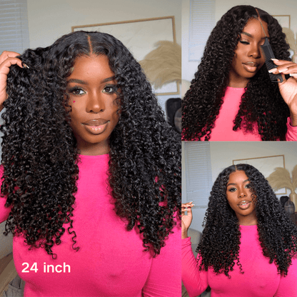 250% Density Kinky Curly 7x5 / 13x4 Lace Front Bob Wigs Glueless Human Hair Wig Flash Sale