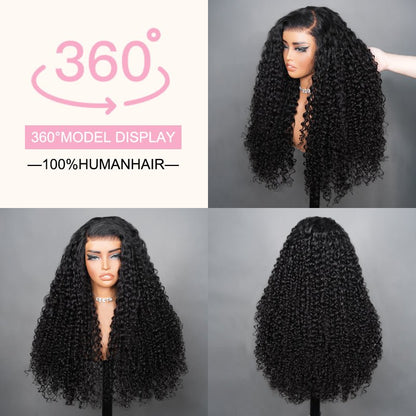 Water Wave & Curly Mixed 13x4 Pre-Everything Lace Frontal Human Hair Glueless Wig