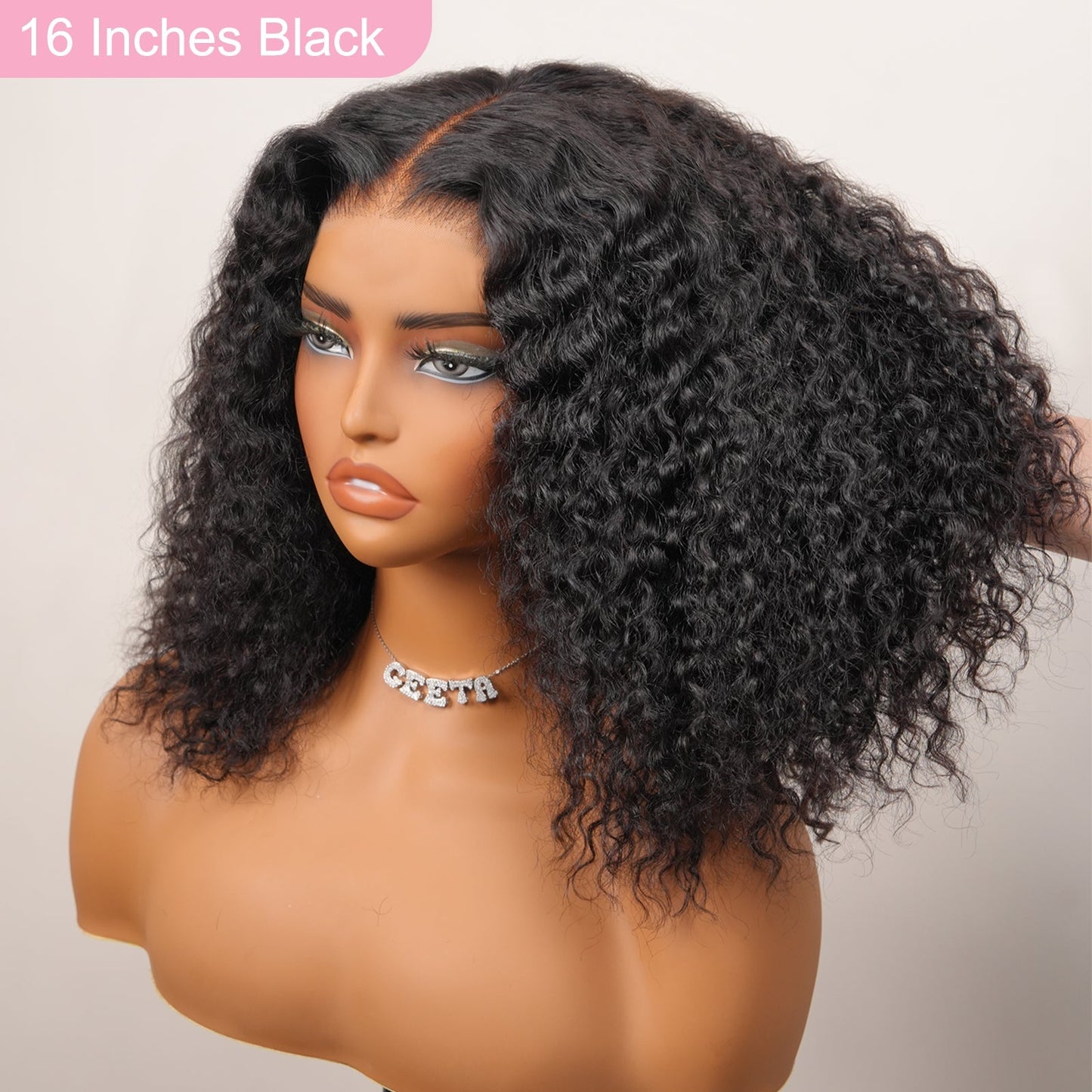 250% Density Kinky Curly 7x5 / 13x4 Lace Front Bob Wigs Glueless Human Hair Wig Flash Sale